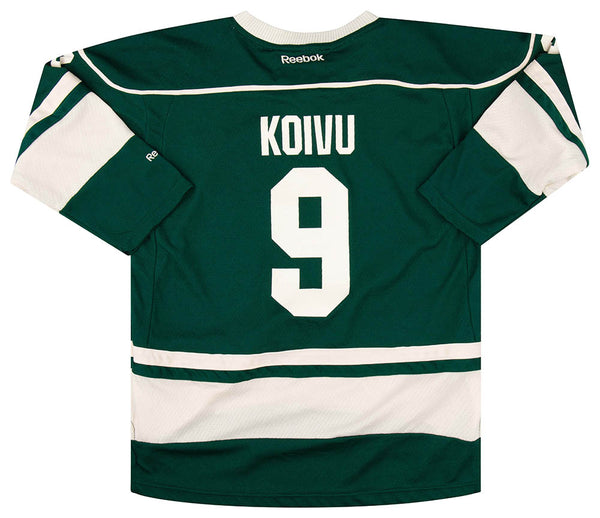 Reebok, Shirts, Reebok Nhl Ccm Mikko Koivu 9 Minnesota Wild Hockey Jersey  Whitegreen Size 56