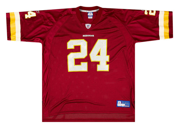 2004 WASHINGTON REDSKINS SPRINGS #24 REEBOK ON FIELD JERSEY (HOME) XXL -  Classic American Sports