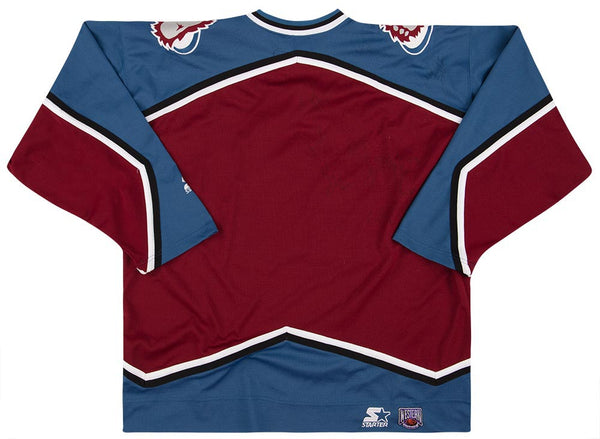 1999-00 COLORADO AVALANCHE SIGNED STARTER JERSEY (AWAY) XXL - Classic  American Sports
