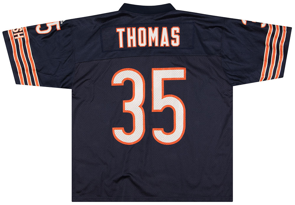 2001 CHICAGO BEARS THOMAS #35 ADIDAS JERSEY (HOME) L