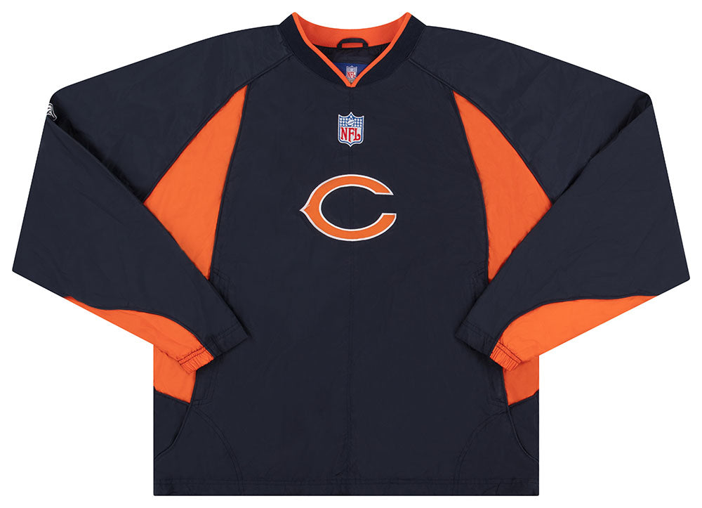 2002-04 CHICAGO BEARS REEBOK PULLOVER JACKET M - Classic American Sports