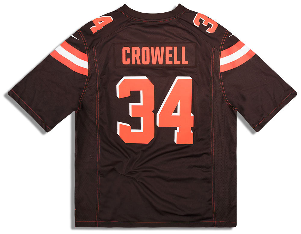 2015-17 CLEVELAND BROWNS CROWELL #34 NIKE GAME JERSEY (HOME) XXL