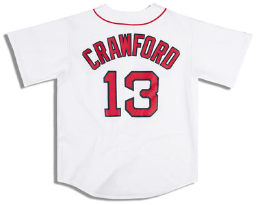 Majestic Carl Crawford Boston Red Sox Jersey T Shirt MLB Baseball Blue Size  XL