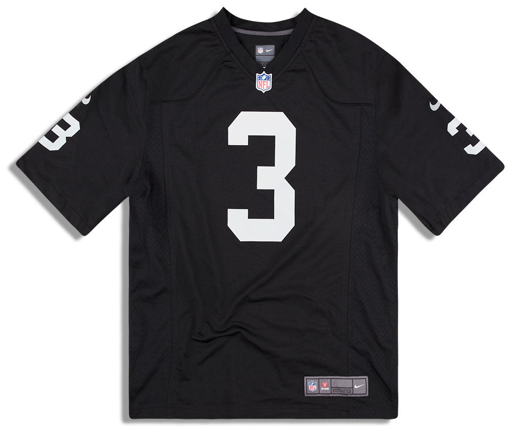 2012 OAKLAND RAIDERS PALMER #3 NIKE GAME JERSEY (HOME) L