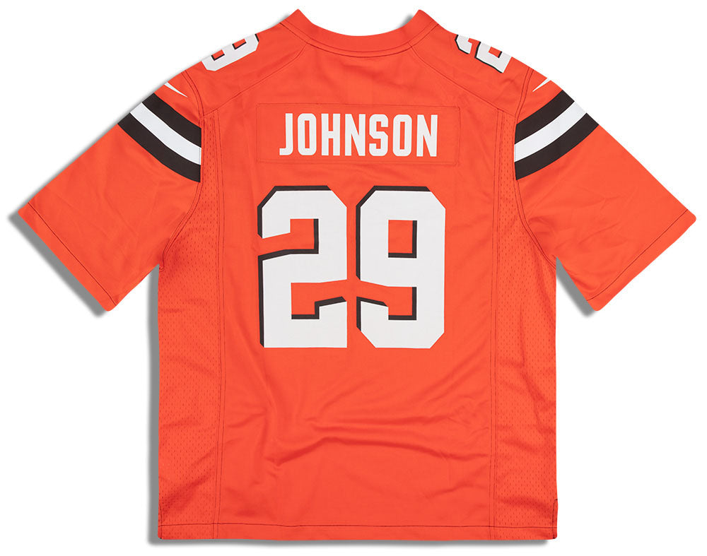 2015-16 CLEVELAND BROWNS JOHNSON #29 NIKE GAME JERSEY (ALTERNATE) XL -  Classic American Sports