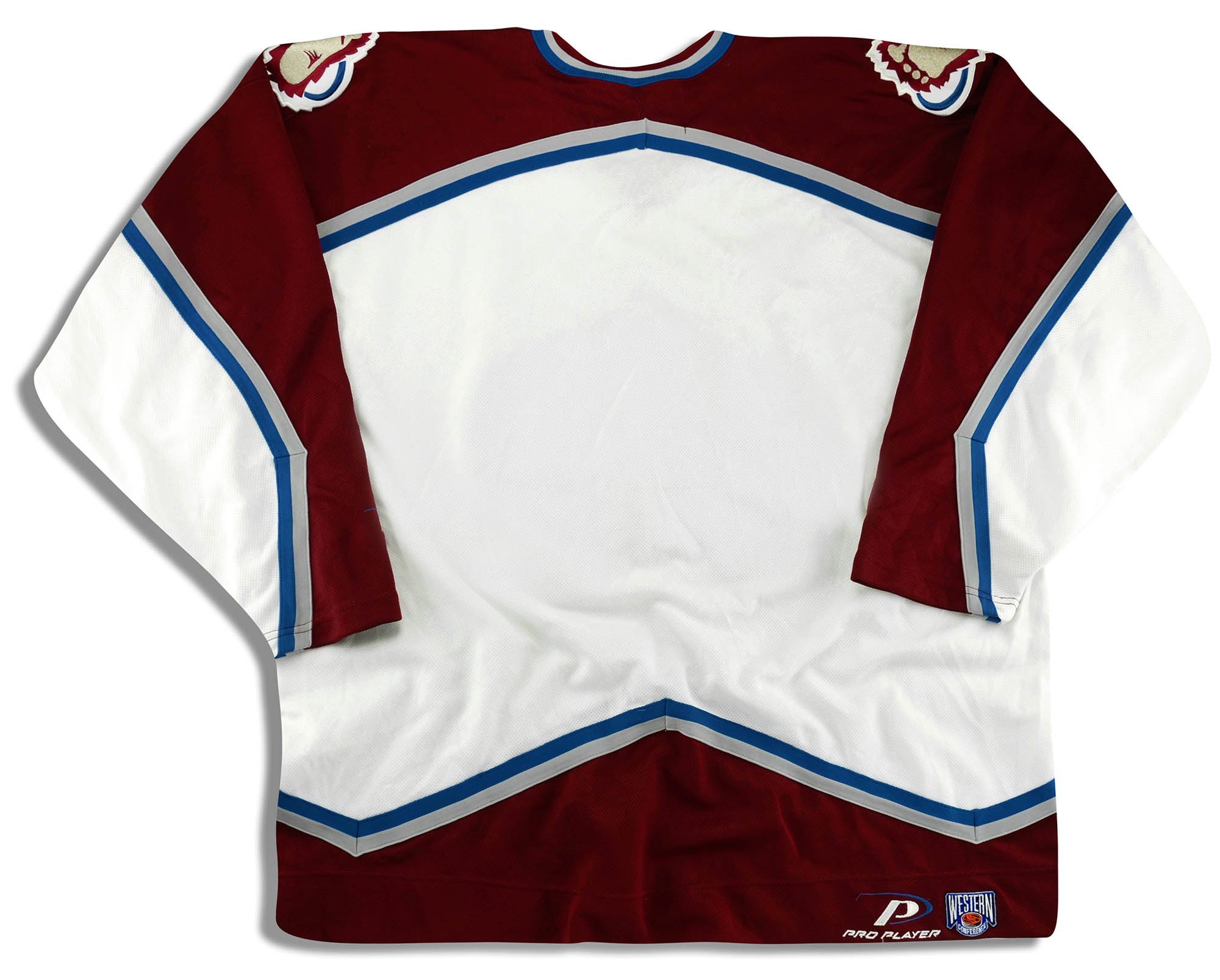 1999-00 COLORADO AVALANCHE PRO PLAYER JERSEY (AWAY) Y - Classic American  Sports