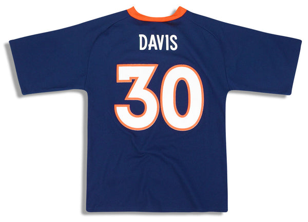 1997-00 DENVER BRONCOS DAVIS #30 LOGO ATHLETIC JERSEY (HOME) Y - Classic  American Sports