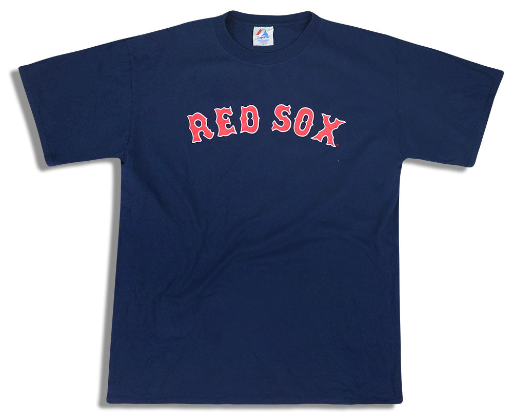 2002-05 BOSTON RED SOX DAMON #18 MAJESTIC TEE XL