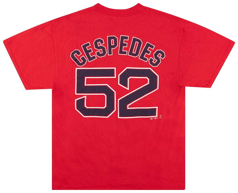 2014 BOSTON RED SOX CESPEDES #52 MAJESTIC GRAPHIC TEE L