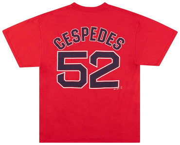 2014 BOSTON RED SOX CESPEDES #52 MAJESTIC GRAPHIC TEE L