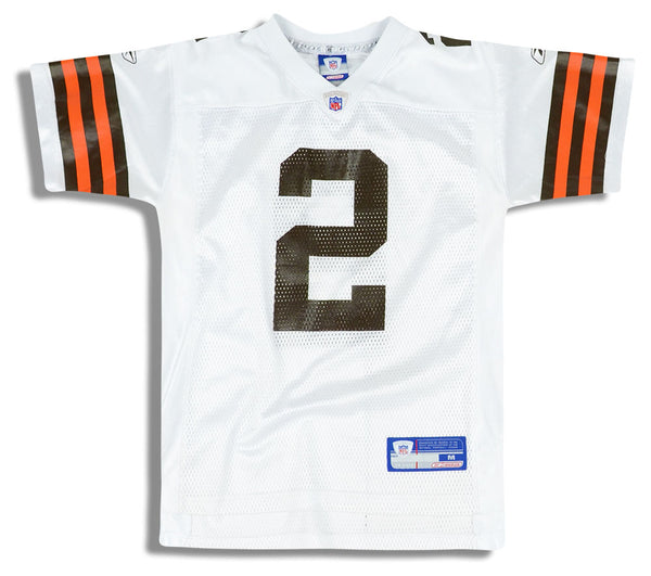 2002-03 CLEVELAND BROWNS JOHNSON #85 AUTHENTIC REEBOK JERSEY (AWAY) 4X -  Classic American Sports