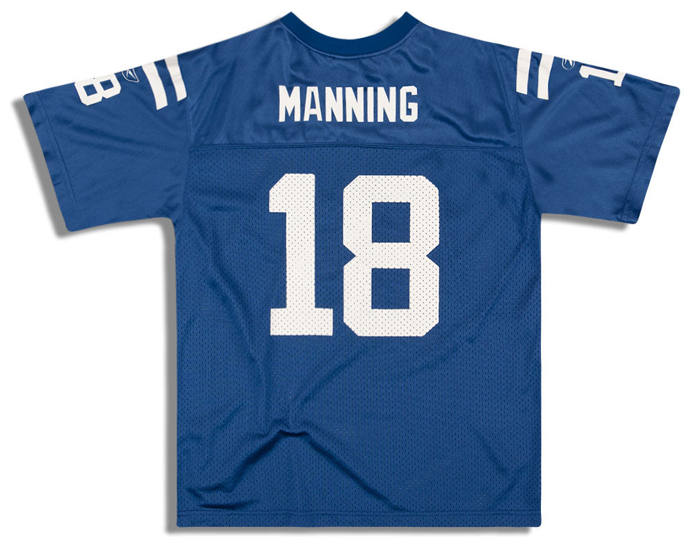 2005-06 INDIANAPOLIS COLTS MANNING #18 REEBOK REPLICA JERSEY (HOME) Y