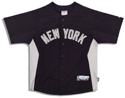 2011 NEW YORK YANKEES AUTHENTIC MAJESTIC BATTING PRACTICE JERSEY L