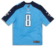 2012 TENNESSEE TITANS HASSELBECK #8 NIKE GAME JERSEY (HOME) L
