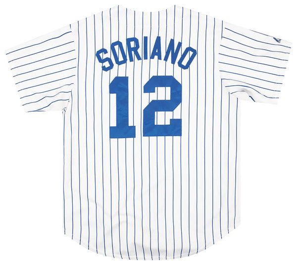 2007-08 CHICAGO CUBS SORIANO #12 MAJESTIC JERSEY (HOME) XL - Classic  American Sports