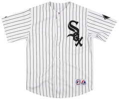 Vintage Rare Chalk Line Chicago White Sox Jersey Boys Size 18-20 Black  Pinstripe