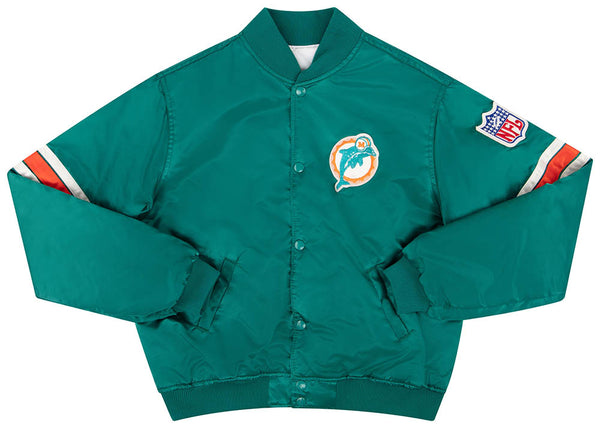 1990's MIAMI DOLPHINS STARTER SATIN VARSITY JACKET Y - Classic American  Sports