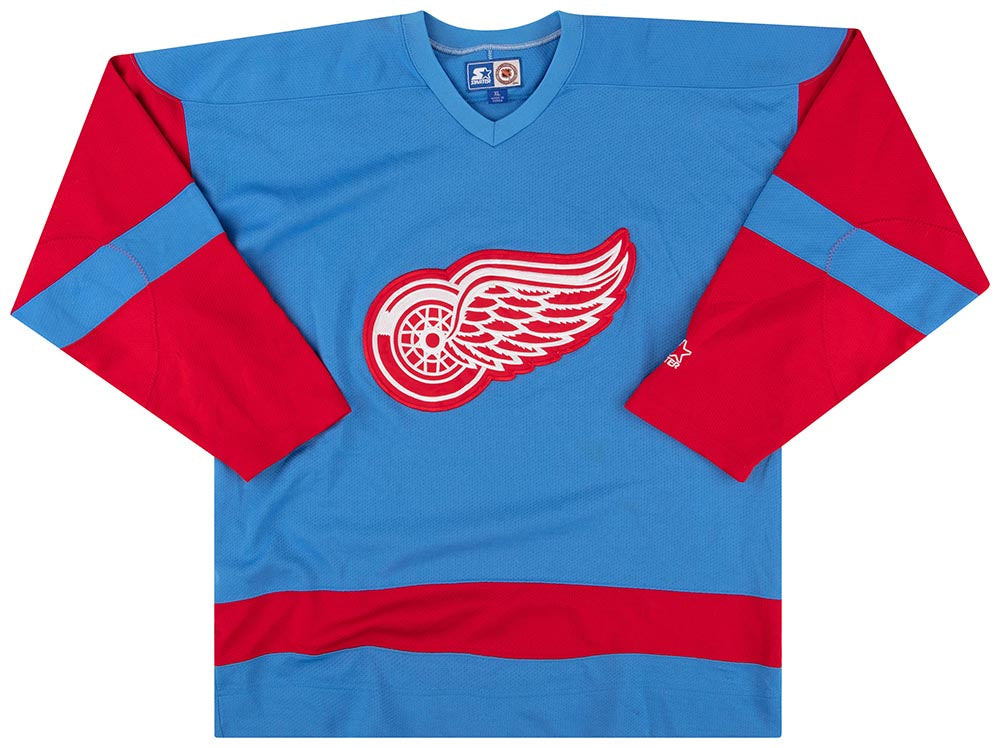 Vintage 90s Detroit Red Wings Stitched Starter Hockey Jersey 