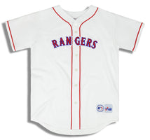 MICHAEL YOUNG  Texas Rangers 1970's Home Majestic Baseball Throwback Jersey