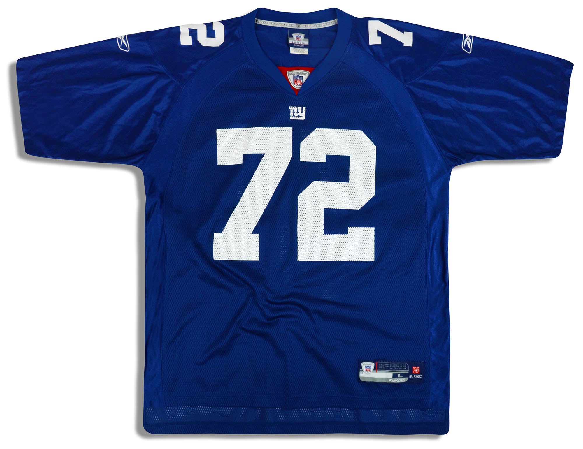 2007 NEW YORK GIANTS UMENYIORA #72 REEBOK ON FIELD JERSEY (HOME) L