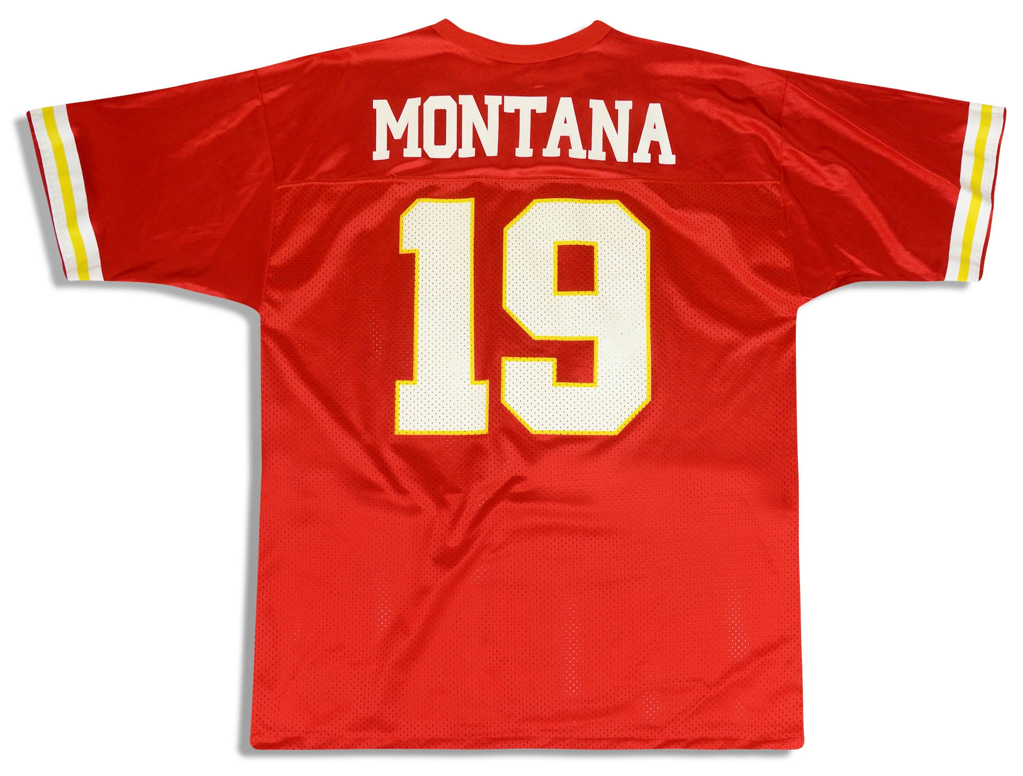 1993-94 KANSAS CITY CHIEFS MONTANA #19 LOGO ATHLETIC JERSEY (HOME