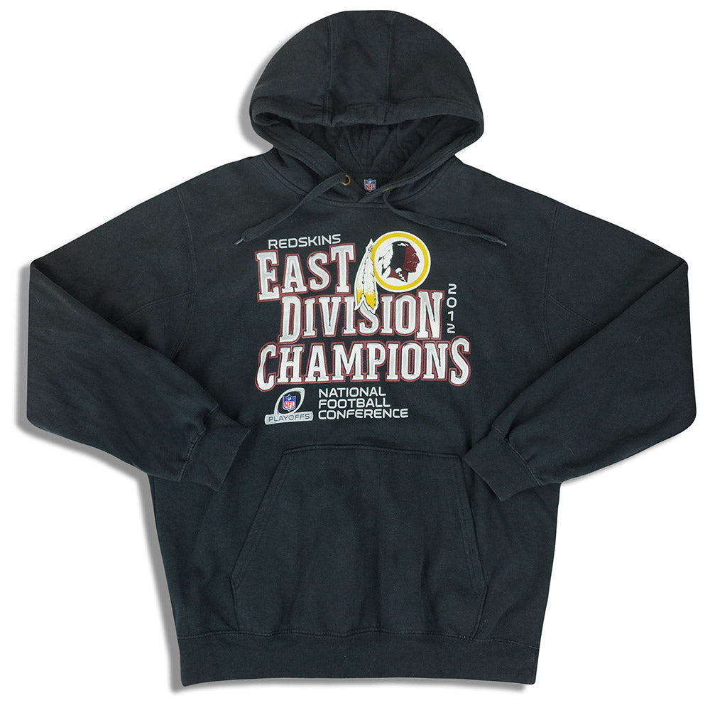 2012 WASHINGTON REDSKINS DIVISION CHAMPIONS NFL HOODED SWEAT TOP M