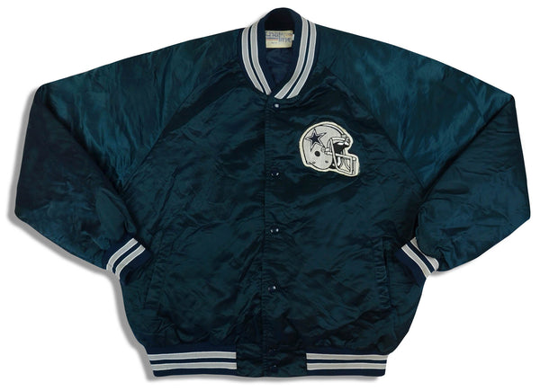 1990's DALLAS COWBOYS CHALK LINE SATIN VARSITY JACKET XL