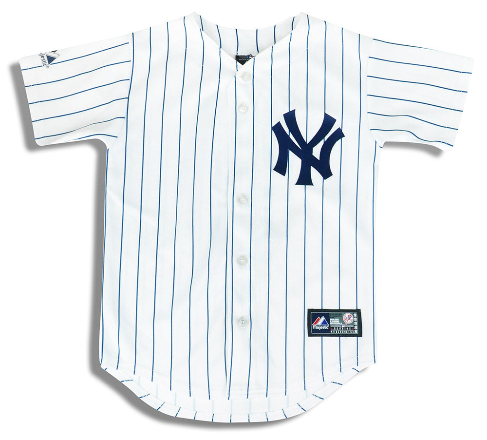 2010-14 NEW YORK YANKEES JETER #2 MAJESTIC JERSEY (HOME) Y - Classic  American Sports