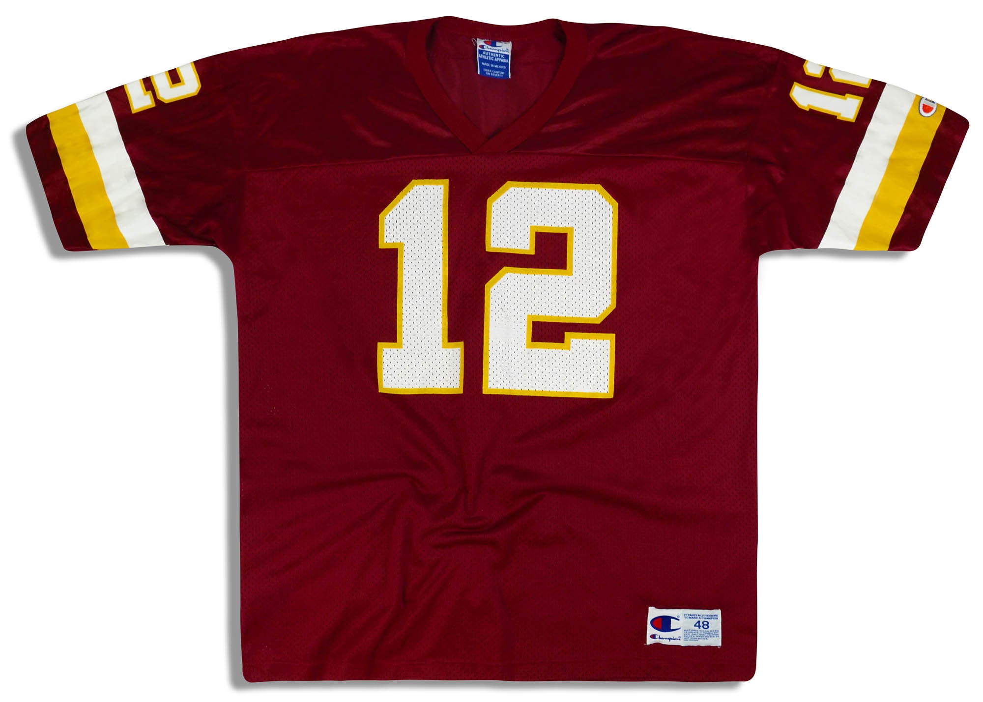 1994-98 WASHINGTON REDSKINS FREROTTE #12 CHAMPION JERSEY (HOME) XL -  Classic American Sports