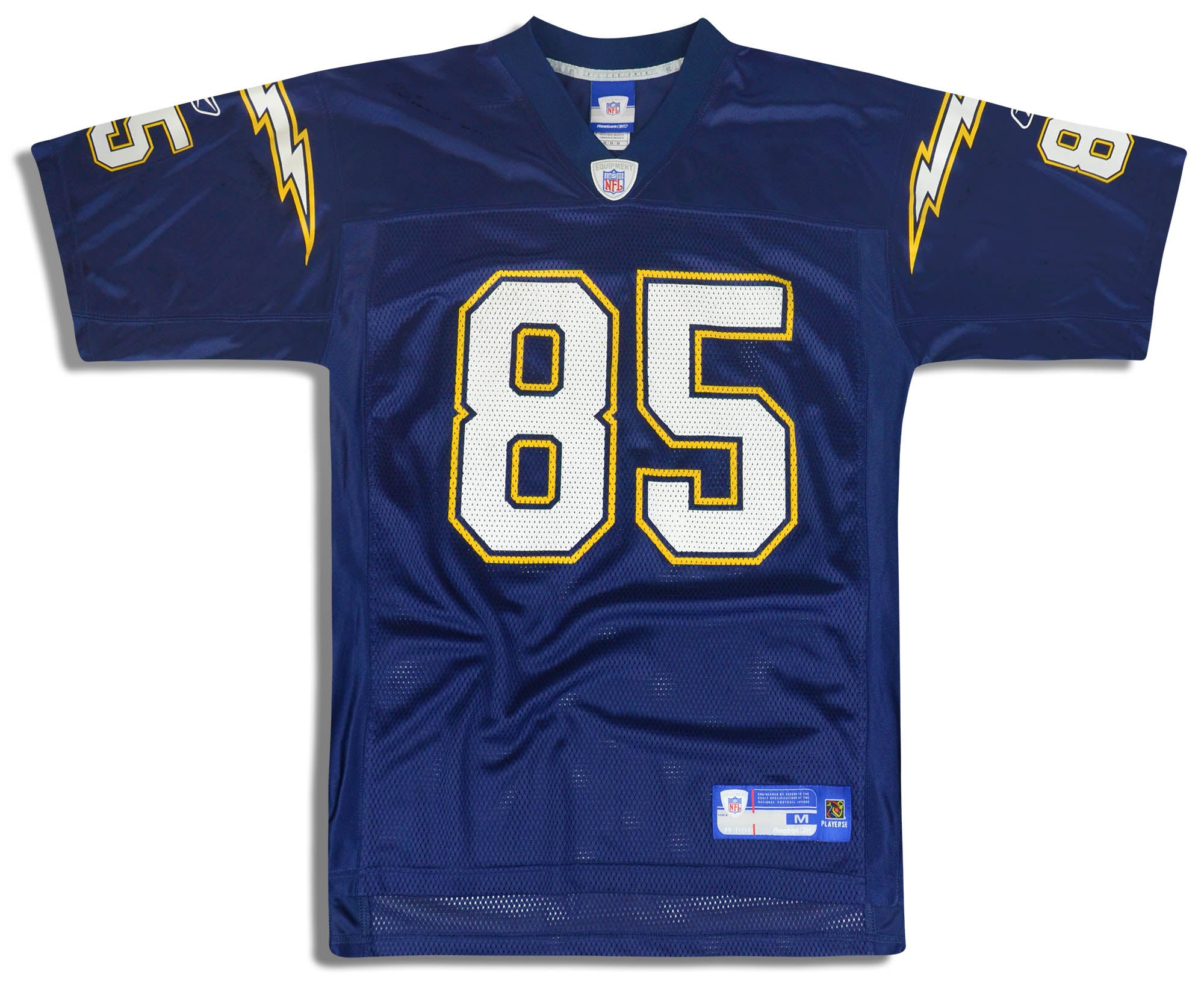 2005-06 SAN DIEGO CHARGERS GATES #85 REEBOK ON FIELD JERSEY (HOME) M