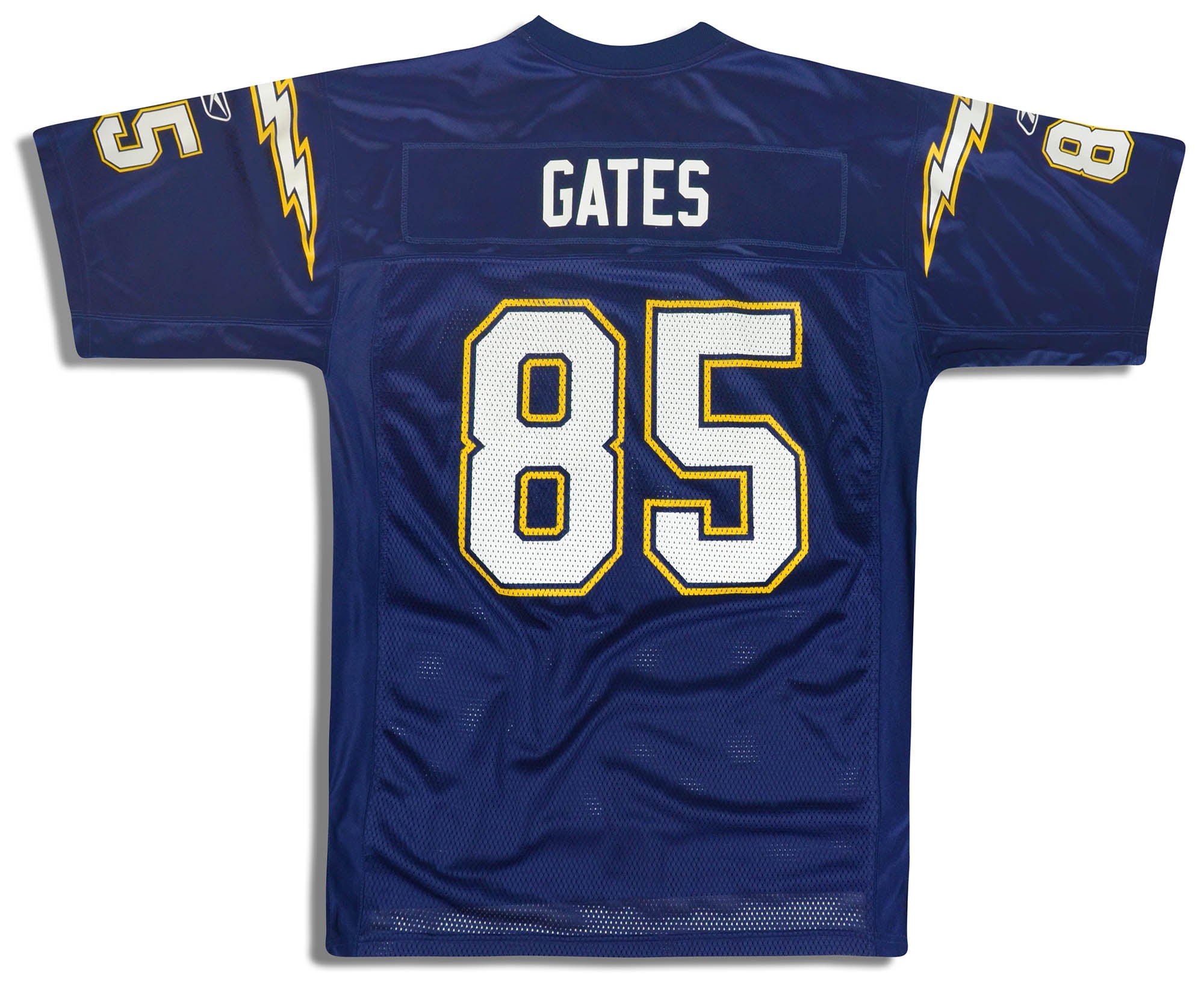 2005-06 SAN DIEGO CHARGERS GATES #85 REEBOK ON FIELD JERSEY (HOME