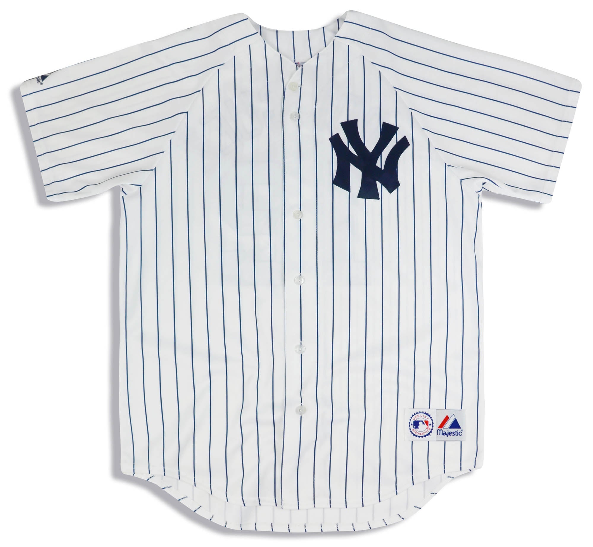 MLB New York Yankees Jersey Blue Majestic Vintage Baseball 