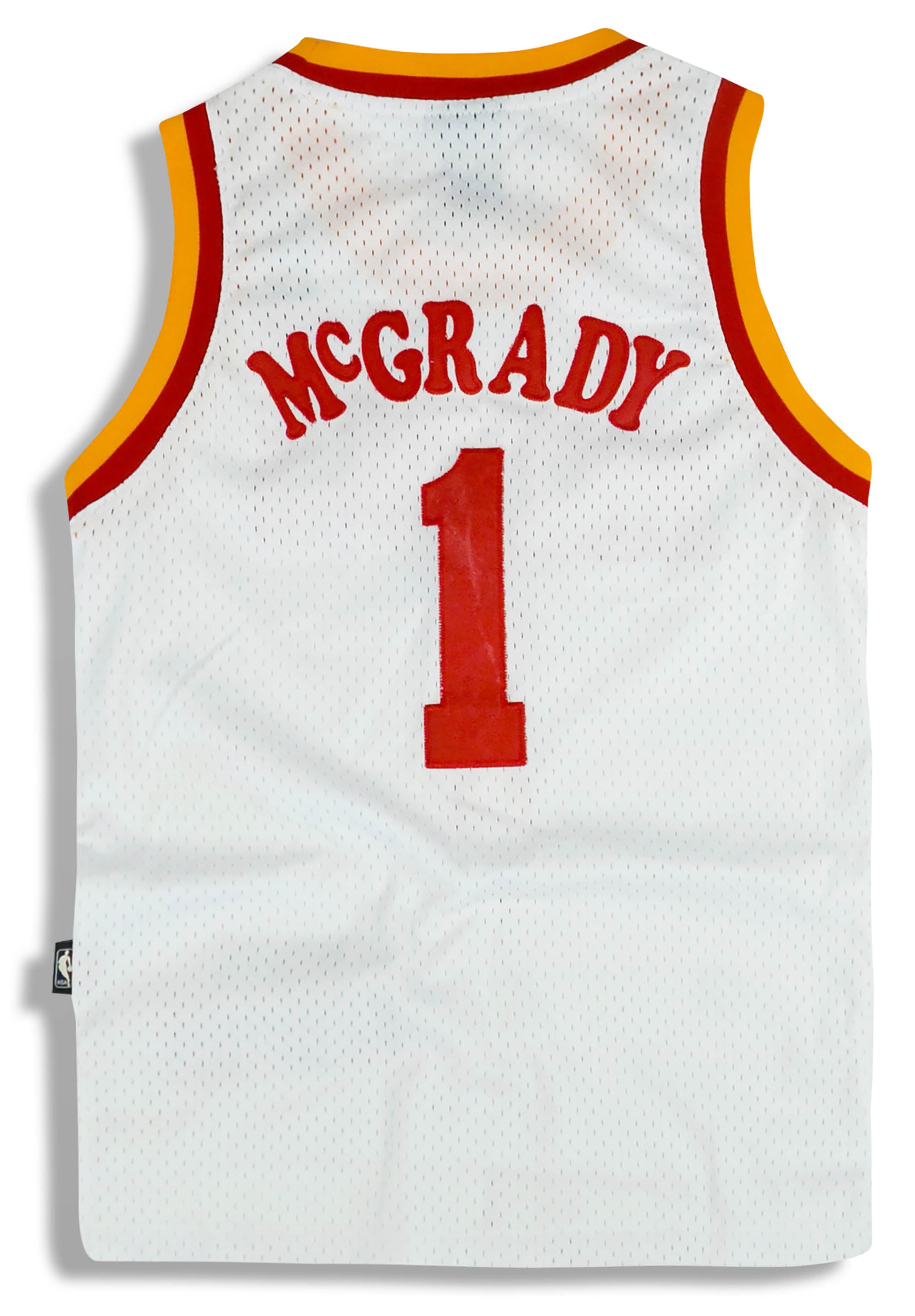 Reebok TRACY McGRADY #1 NBA Houston Rockets Home White Jersey Size XL EUC