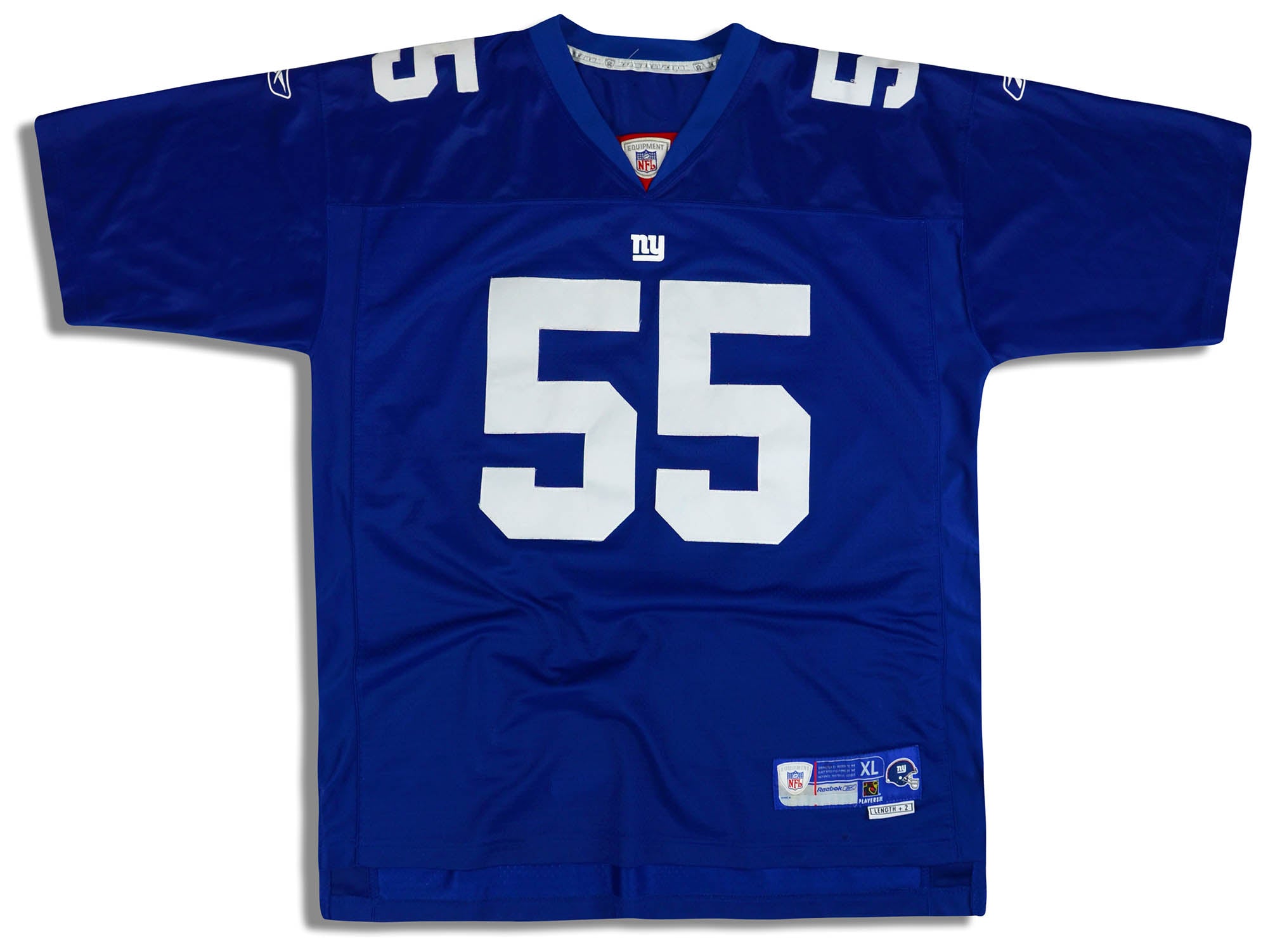 2008 NEW YORK GIANTS TUCK #91 REEBOK ON FIELD JERSEY (HOME) Y - Classic  American Sports