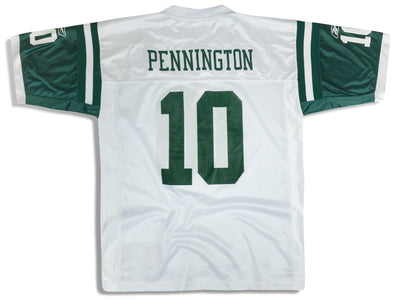 2005-06 NEW YORK JETS PENNINGTON #10 REEBOK ON FIELD JERSEY (AWAY) L