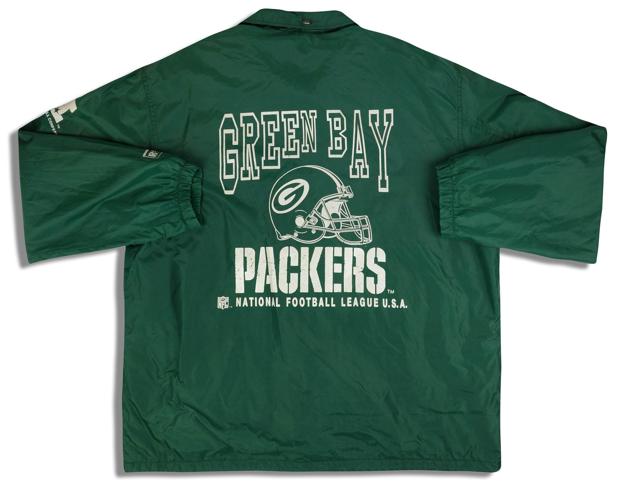 1990's GREEN BAY PACKERS CAMPRI TEAMLINE RAIN JACKET XL