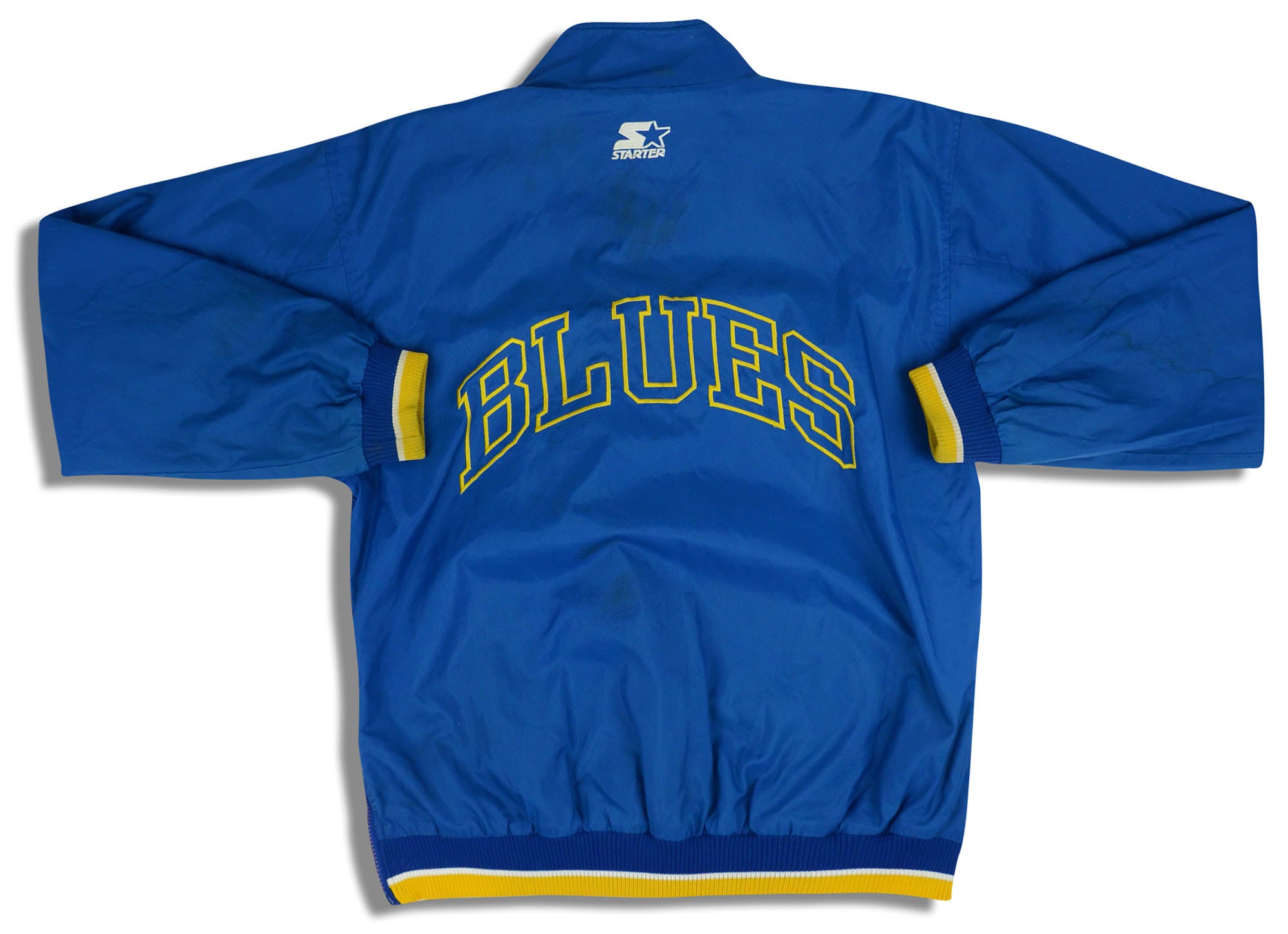 1990's ST. LOUIS BLUES STARTER HALF-ZIP PULLOVER JACKET S