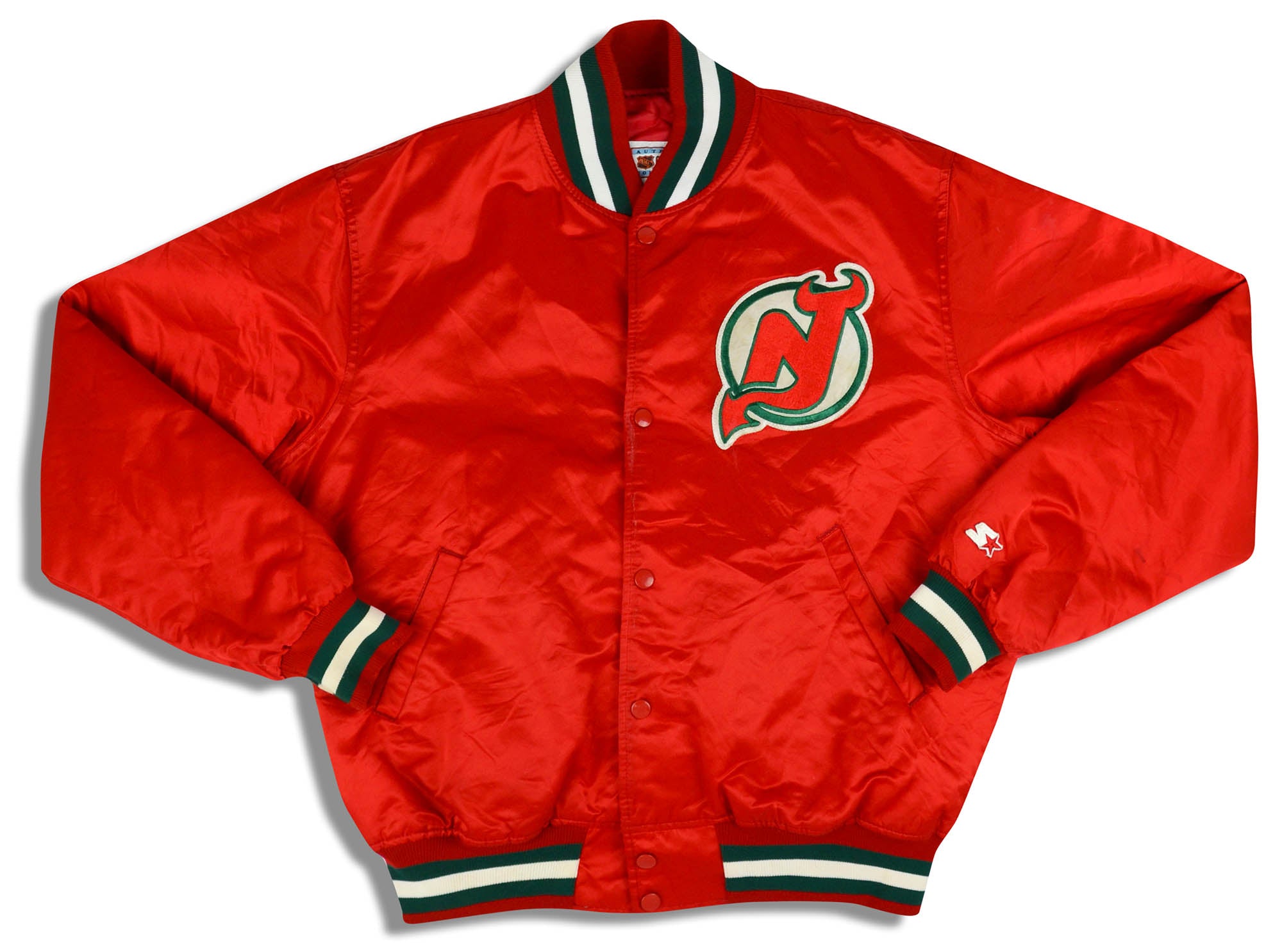 90's New Jersey Devils Starter Heavyweight NHL Jacket Size XXL