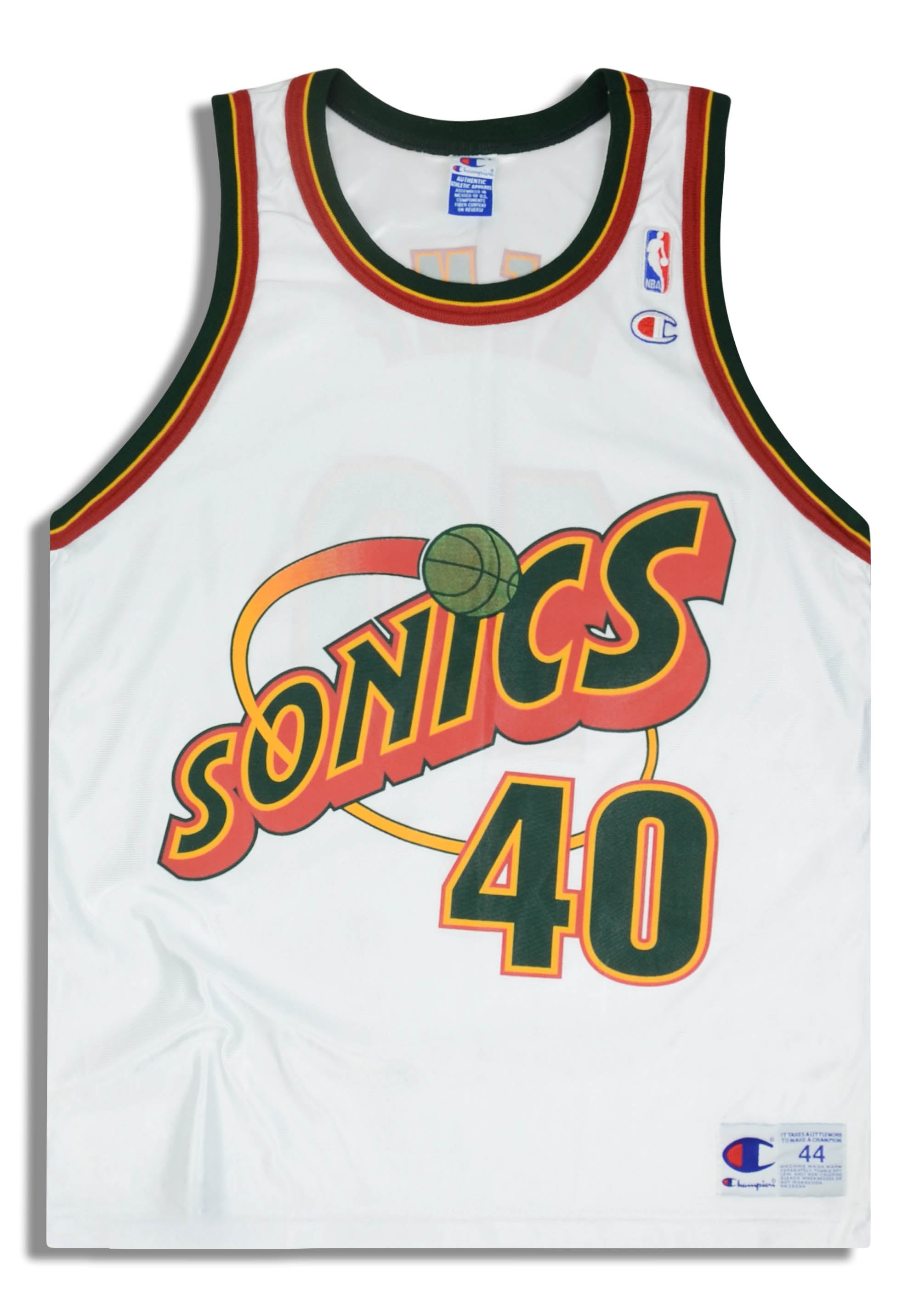 Buy Vintage Seattle Supersonics Sonics Shawn Kemp 40 Champion