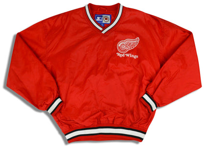 1990's DETROIT RED WINGS FEDOROV #91 STARTER PULLOVER JACKET M