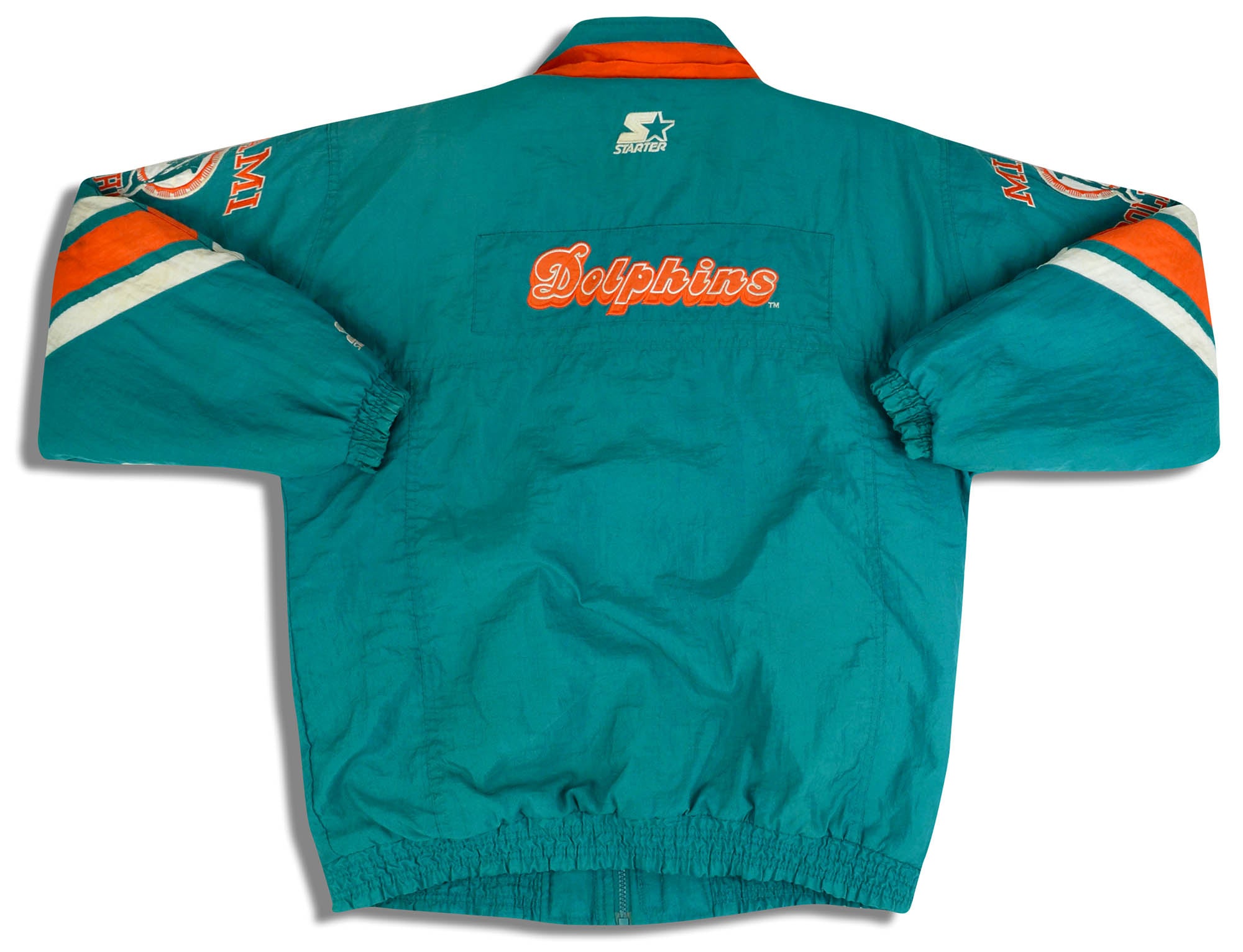 1990's MIAMI DOLPHINS STARTER RAIN COAT XL