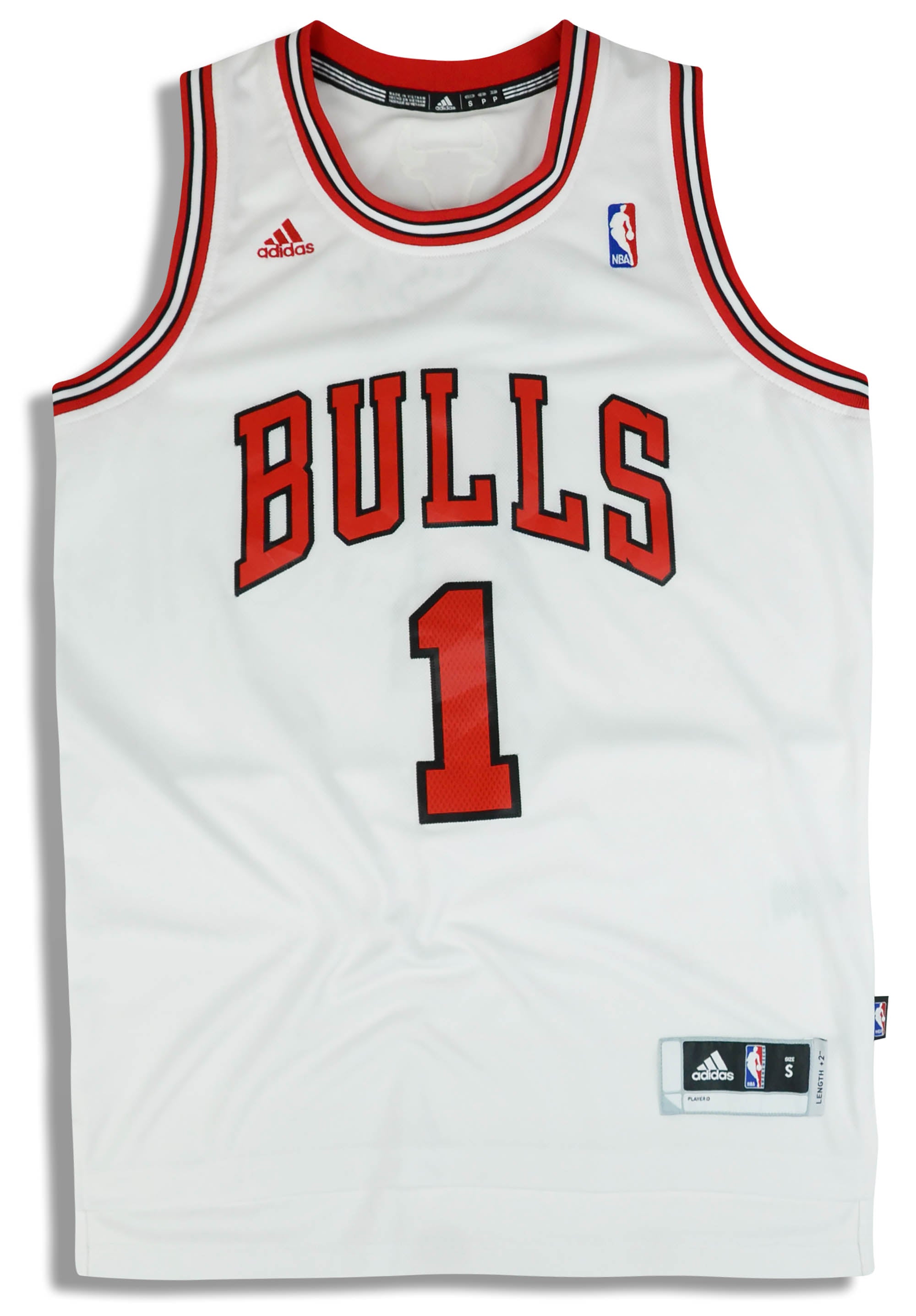 美品Adidas NBA CHICAGO BULLS 1 ROSE Jersey-