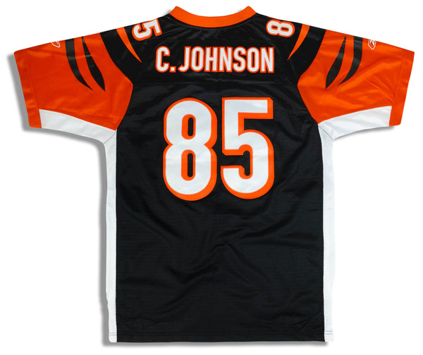 2005-06 CINCINNATI BENGALS C. JOHNSON #85 REEBOK ON FIELD JERSEY (HOME -  Classic American Sports