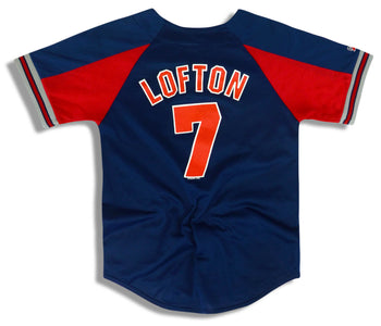 2007 CLEVELAND INDIANS LOFTON #7 MAJESTIC JERSEY Y