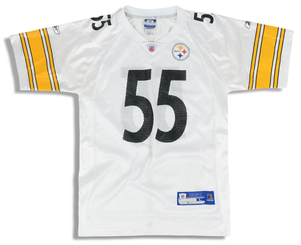 2005-06 PITTSBURGH STEELERS POLAMALU #43 REEBOK ON FIELD JERSEY (AWAY) XL