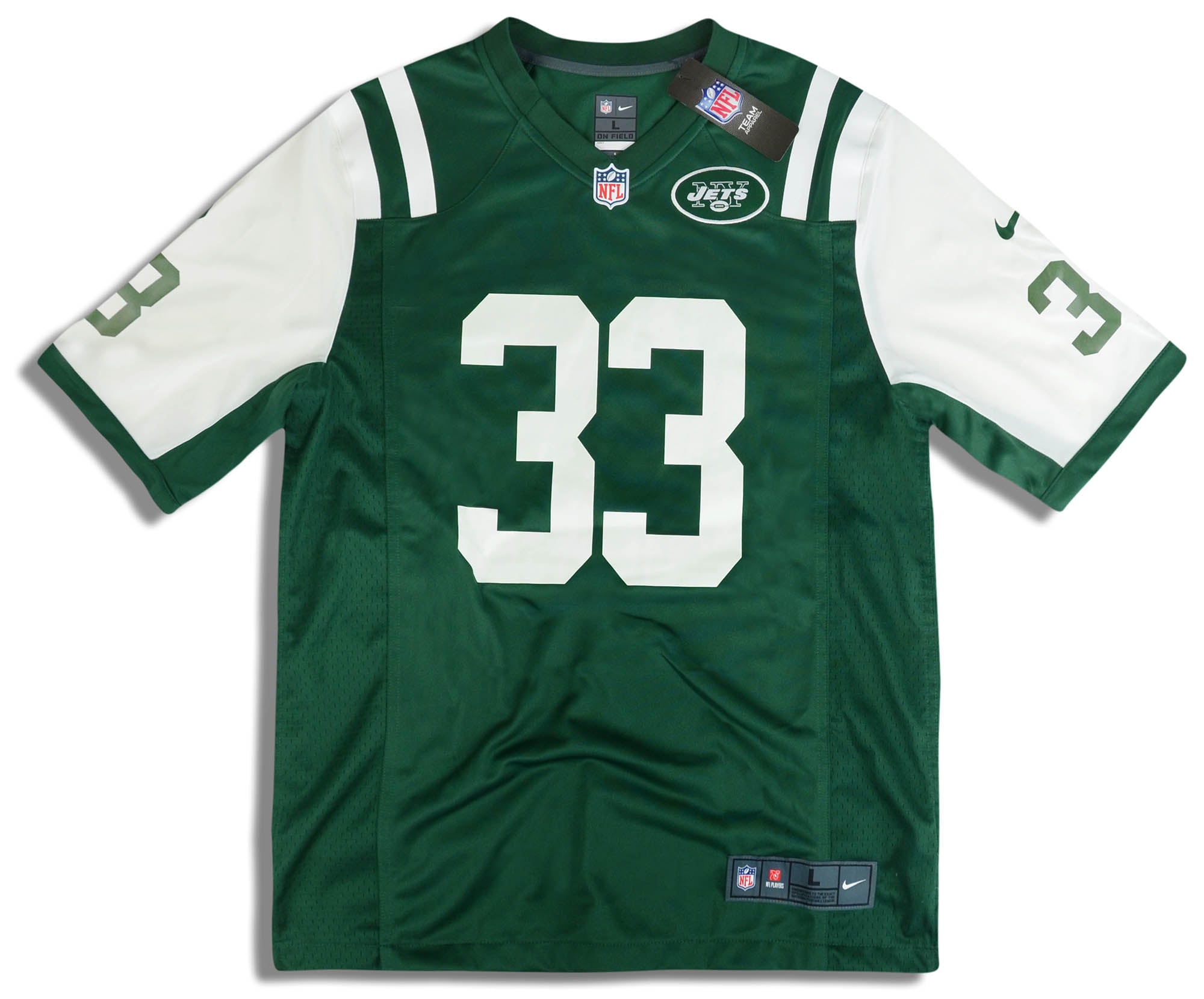 2018 NEW YORK JETS ADAMS #33 NIKE GAME JERSEY (HOME) L - W/TAGS