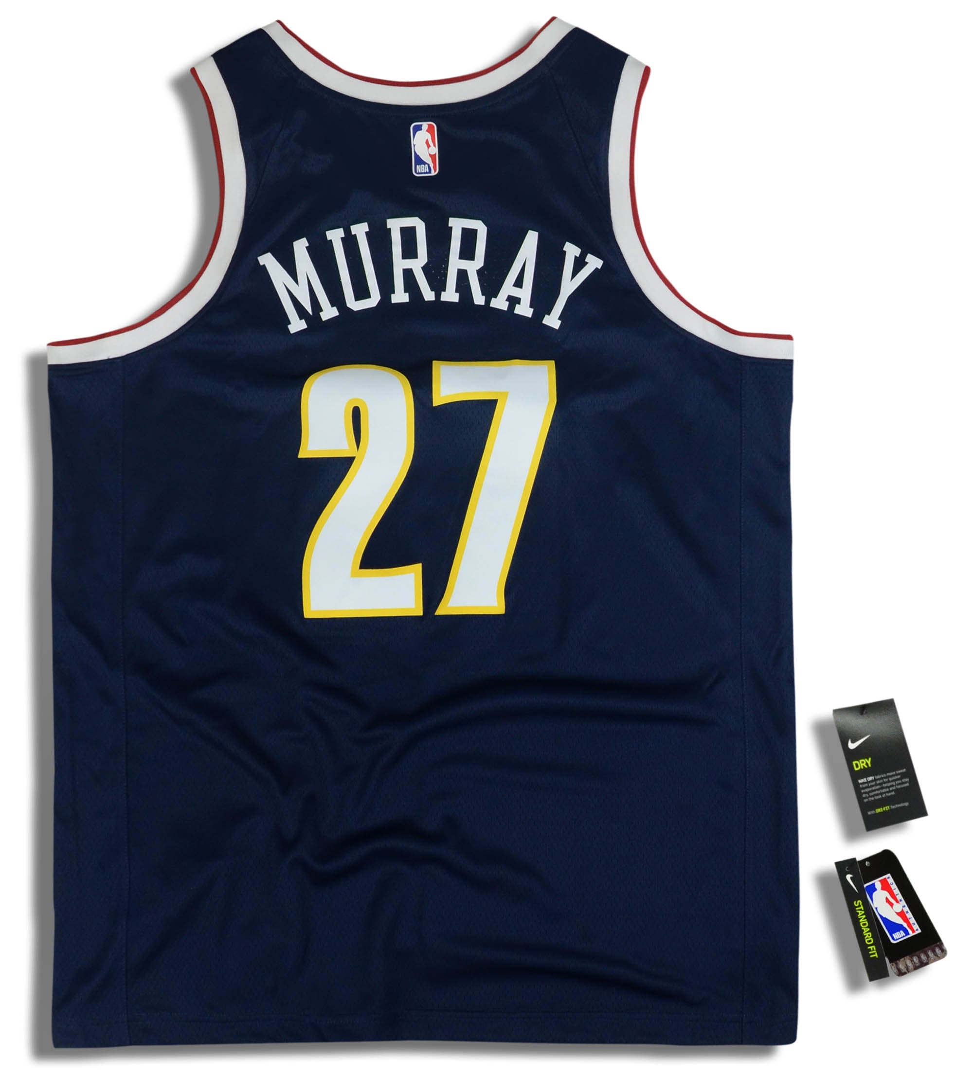 Nike Denver Nuggets #27 Jamal Murray AUTHENTIC NBA Jersey W/ WU