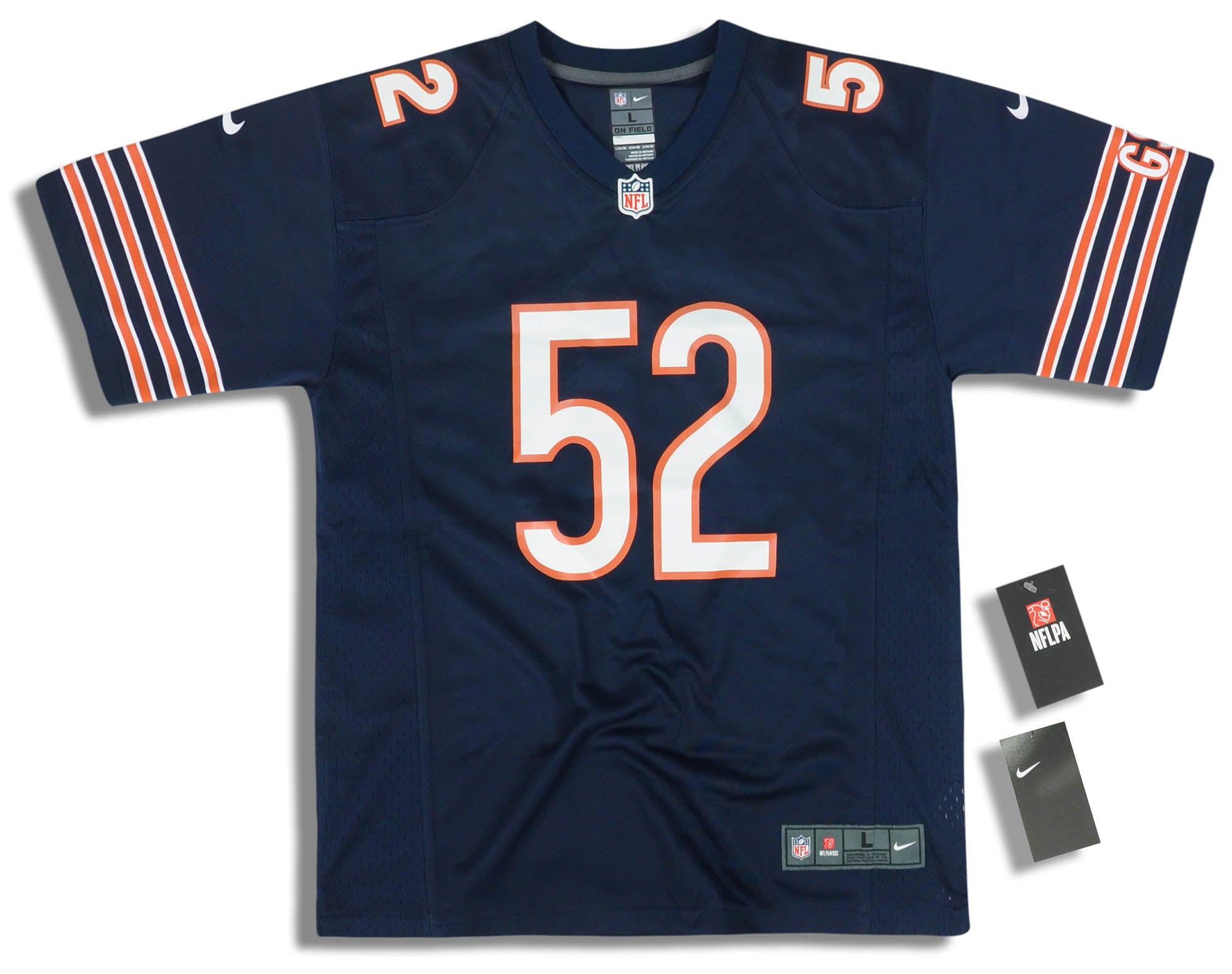 2018-19 CHICAGO BEARS MACK #52 NIKE GAME JERSEY (HOME) Y - W/TAGS - Classic  American Sports