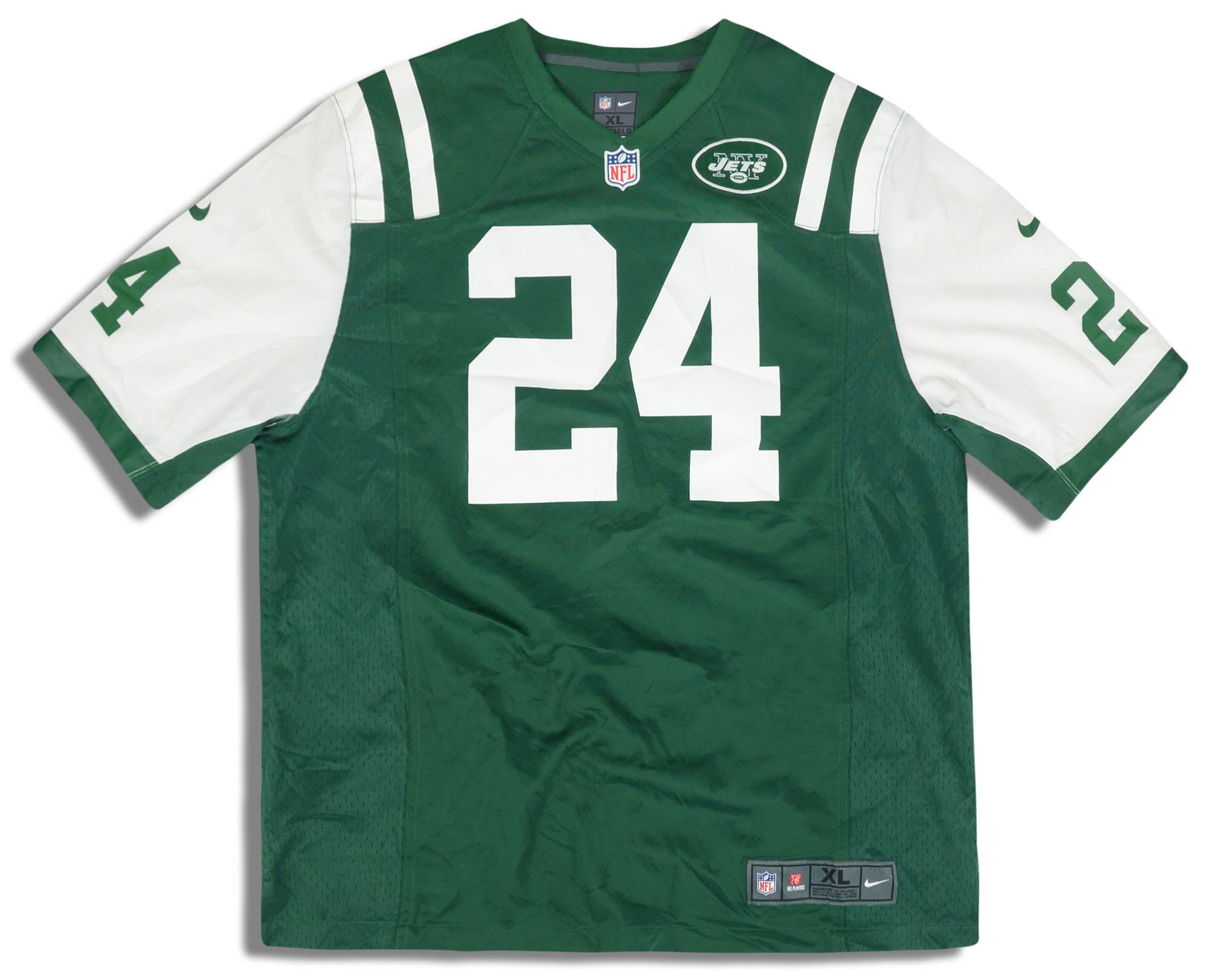 2012 NEW YORK JETS REVIS #24 NIKE GAME JERSEY (HOME) XL