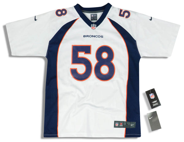 2018 DENVER BRONCOS MILLER #58 NIKE GAME JERSEY (AWAY) Y - W/TAGS - Classic  American Sports